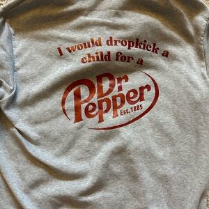 Dr Pepper Graphic Sweatshirt Half Zip XL
